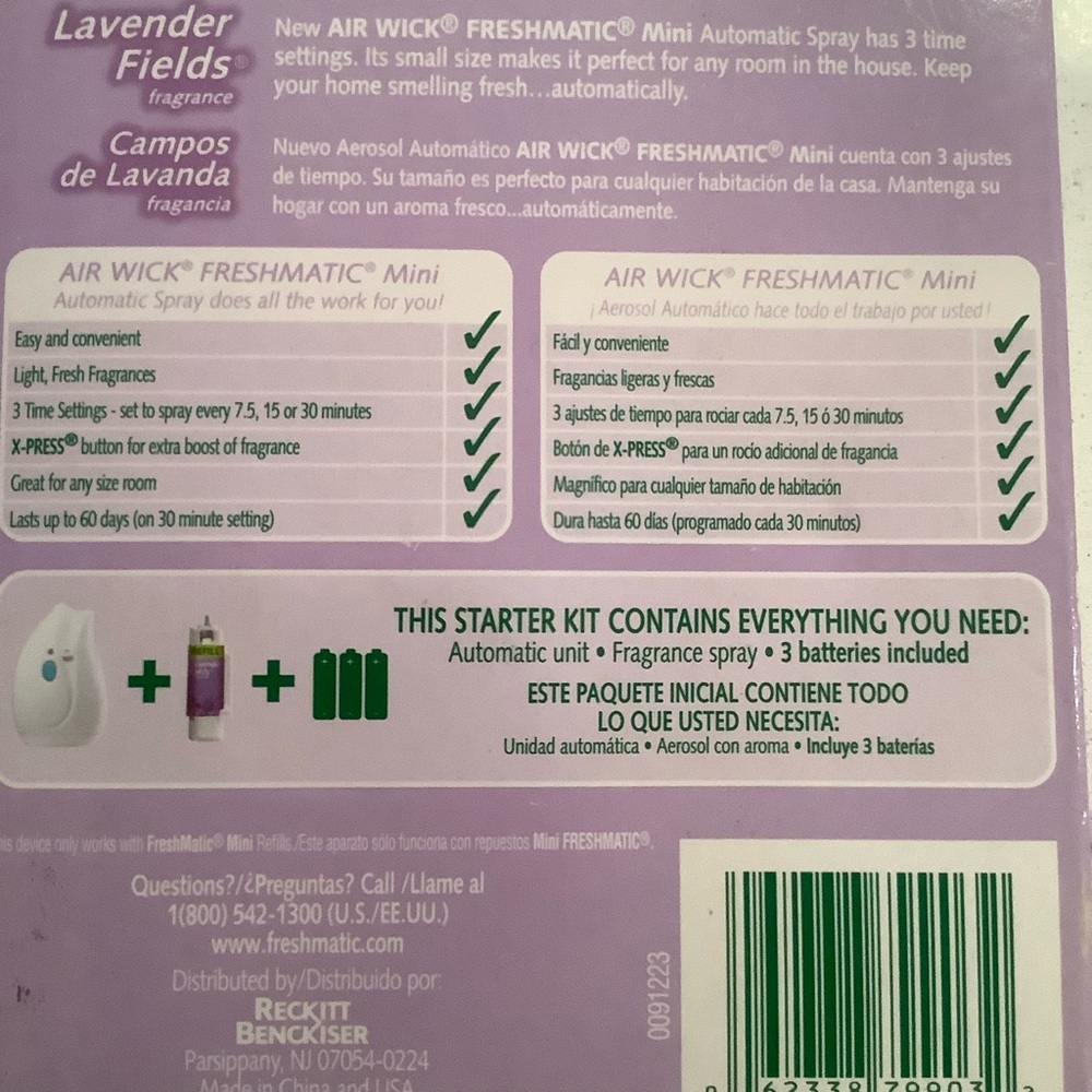 Air wick freshmatic mini automatic spray lavender fields start kit - Picture 4 of 4